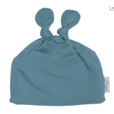 Cuffietta Unisex in Bamboo, con simpatiche orecchie annodate .