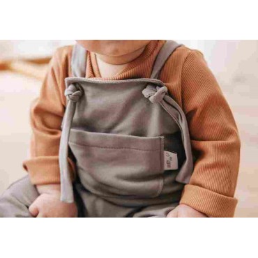 SALOPETTE UNISEX IN COTONE LEGGERMENTE FELPATO